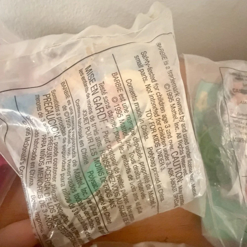 New Sealed Lot‎ of 11 Vintage Mcdonald's Barbie Theme Happy Meal Toys 1990s Era